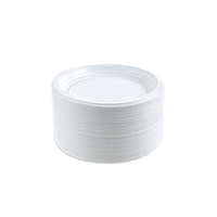 Assiettes modernes compostables en bagasse de 9 pouces (lot de 100) – Vaisselle jetable écologique, résistante à l'eau et à l'huile, utilisable au micro-ondes, 100 % biodégradable