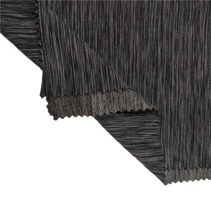 Mingmao-tela 92% poliéster 8% elastano negro y gris, tela teñida, Jersey Deportivo Superior - Product Image 1