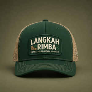 Forest Green Trucker <b>Cap</b> Mesh Back <b>Snap</b> Closure Custom Logo Outdoor Adventure Hat Unisex Casual Wear - Product Image 1