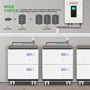 Système de stockage d'énergie empilé 51,2V 400Ah 20KWh Batterie Lifepo4 pour usage domestique solaire - Product Image 3