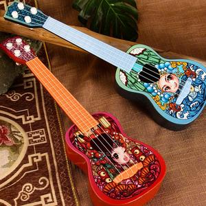 Juguete de Instrumento Musical para Niños, Guitarra Clásica de Cuatro Cuerdas de Ópera de Pekín de 45 cm, Ukelele, Juguete de Instrumento Musical para Niños Mini - Product Image 6