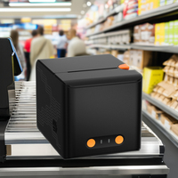 Système de point de vente portable AiYin à impression thermique directe 58 mm, résolution 203 dpi, avec interface USB pour l'impression de factures - En stock