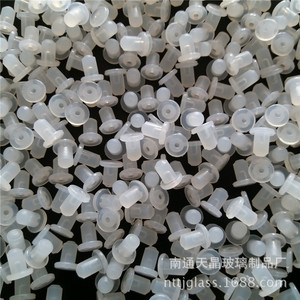 Silicone <b>Stoppers</b> 4.6mm T Shaped Cylindrical Flat Caps For Perfume Bottle Test Tube - Product Image 2