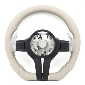 Volante Deportivo Beige, Accesorios para Automóviles <span class=keywords><strong>BMW</strong></span> F30 F32 F10 F20 F22 F07 F01 E46 E90 M3 M4 M5 M7 Serie 3 5 - Product Image 6