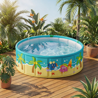 Piscine pliable en PVC sous licence JellieMons IP, 160/200, auvent en option, 4 tailles, multi-usages, piscine à balles, baignoire pour animaux de compagnie, résistante aux UV