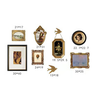 Ensemble de luxe de cadres photo de style européen et américain, baroque, antique, doré, rétro, vintage, faits à la main en résine, pour table ou mur