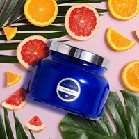 Capri Blue Volcano Geurkaarsen Luxe Glazen Kaarsen in een Pot voor Thuis, Geurend met Tropisch Fruit, Sojawas, 19 oz