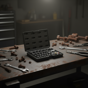 Juego de Extractores de Pernos y Tuercas de 6 mm, Métrico, Acero CR-MO, con Estuche de Almacenamiento, Grado Industrial, Acabado Sandblasted - Product Image 2