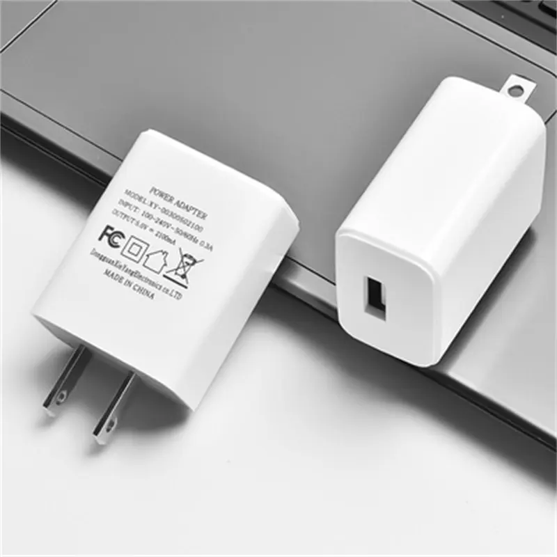 FCC USB Charger Wall Plug Phone Charger Box 2.1Amp Dual Port USB Wall Charger Quick Charging Block Cube Brick For Android Phone