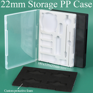 SUNSHING 22mm Sponge Dauber Storage Case <b>Empty</b> Hubless DVD-Style Case Plastic <b>Box</b> for Brochure Ticket Board Game Container - Product Image 1