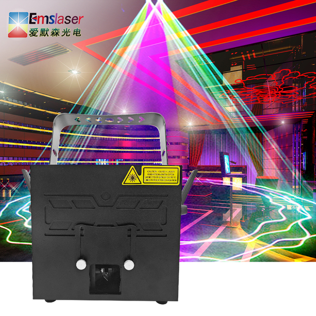 Professional 5W HD Laser Disco Lights with App Control 3D DIY Animation Party Dj Stage Lighting