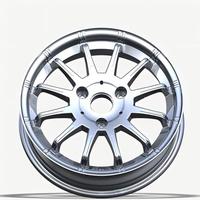 Llantas de acero cromadas de 15 pulgadas para tuning, con adaptador de buje de rueda multirradio para Mercedes-Benz Smart (Modelo A45115) 3 orificios PCD 112