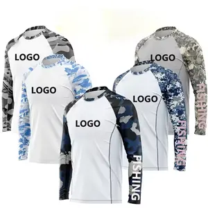 New Fashion Wholesale Breathable Cooling Fishing Shirt Custom Design Performance Sun Protection Fishing Clothing