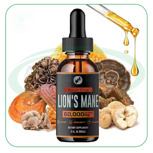 Ausreson OEM Lion's Mane Extracto de hongo Pire Sistema inmunológico Suplemento Extracto de hongo Gotas líquidas - Product Image 1