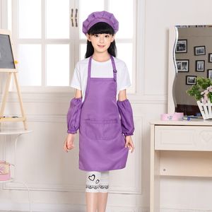 Nouvel ensemble coloré pour enfants : chapeau <span class=keywords><strong>de</strong></span> <span class=keywords><strong>chef</strong></span> et tablier <span class=keywords><strong>de</strong></span> cuisine pour dessiner, cuisiner et créer des œuvres d'art - Product Image 4