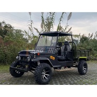 Véhicule tout-terrain 4x4 à refroidissement par eau avec remorque, chariot agricole et benne, idéal pour la plage - Offre spéciale