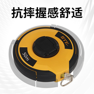 Bte Round Tape Measure 50m Steel Measuring Tape For Construction And Surveying - Product Image 5