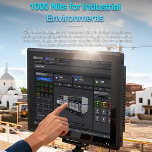 15 15.6 17 19 21.5 इंच का 12.1, एक औद्योगिक पैनल पीसी 19 इंच कोर i7 में vगा पोर्ट के साथ 1000 - Product Image 2