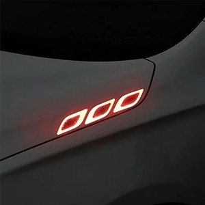6 pegatinas reflectantes de seguridad para <span class=keywords><strong>coche</strong></span> de <span class=keywords><strong>Amazon</strong></span>, pegatinas de advertencia de visión nocturna anticolisión para coches y motocicletas - Product Image 1