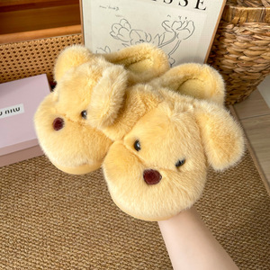 Pantofole da donna in cotone con coda di volpe, divertenti, con fodera in peluche, antiscivolo, per la casa - Product Image 3