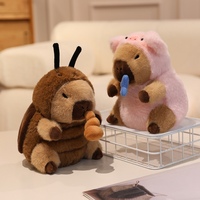 Cadeau pour enfants transformant la poupée de dinosaure Capybara Bee jouet en peluche lavé doux avec remplissage en coton PP pour les anniversaires