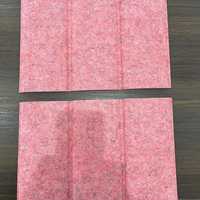 Panneau acoustique en tissu rose, fibre de polyester, absorption acoustique, feutre pour décoration murale et de plafond