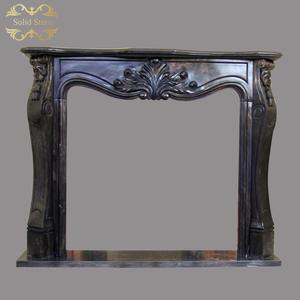 Entourage de cheminée en marbre blanc haut de gamme sculpté fin <span class=keywords><strong>Louis</strong></span> XVI français - Product Image 5