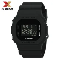 X-GEAR ยี่ห้อกันน้ำคลาสสิกนาฬิกาผู้ชายสีสันแฟชั่นนาฬิกาข้อมือทองนาฬิกาดิจิตอล