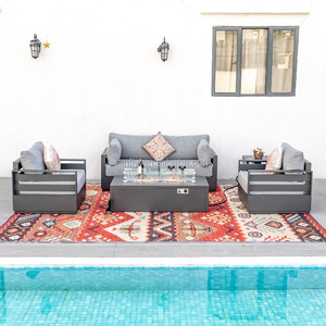 فناء في الهواء الطلق حديقة الألومنيوم مع طاولة - Product Image 2