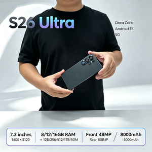 สมาร์ทโฟน S26 Ultra Android 15 พร้อมปากกาในตัว, โทรศัพท์มือถือความคมชัดสูง ระบบแอนดรอยด์  ซีพียูแบบ Deca Core - Product Image 2