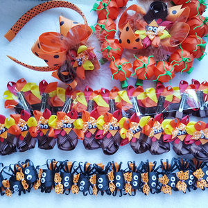 Couvre-chef pour enfants Halloween Bow <span class=keywords><strong>Pince</strong></span> <span class=keywords><strong>à</strong></span> cheveux Clip de reliure pour enfants Festival cadeau - Product Image 2