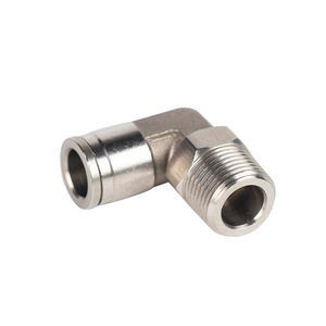 <span class=keywords><strong>PL</strong></span> paslanmaz çelik 1/4 Npt 90 derece dirsek hava kompresörü pnömatik bağlantı parçaları döner itme hava parçaları 4mm - Product Image 3