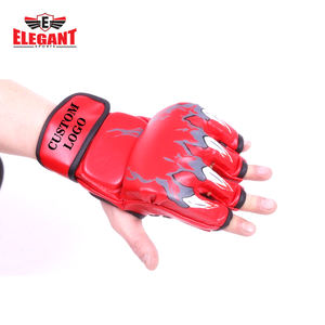 Gants de grappling MMA en cuir jaune avec logo personnalisé, UFC, kickboxing, entraînement MMA, sparring, poids lourd, gants de combat MMA - Product Image 3