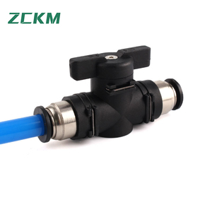 3/8 "Plastic Push-To-Connector Fittingen Snelkoppelingen Luchtstroomregelaar Kogelklep Handklep Compatibel Met 10 Mmm Buc - Product Image 3