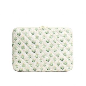 Pochette pour ordinateur portable matelassée en coton et nylon, antichoc, personnalisée en gros, fabriquée en usine - Product Image 1