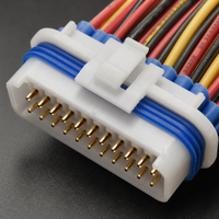 تصنيع حسب الطلب لأسلاك توصيل السيارات متعددة الاستخدامات KET MG630 بـ 24 دبوس، سلك AWG20 UL1015 مضفر بالنايلون بدرجة حماية IP67 لمركبات UTV وSxS والعربات الصغيرة