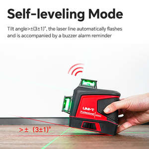 UNI-T Laser Level 3D 12 Linha 360 Ferramentas de Construção Auto-niveladoras Profissionais Horizontais e Verticais Nível Laser - Product Image 4