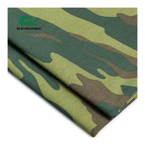 TC 80/20 Twill Flora kamuflase poliester/katun cetak kain tenun untuk pakaian celana