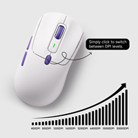 AKKO Pulse01 Mouse Gaming Nirkabel Dual 8K 7 Tombol 2.4Ghz + USB Type-C Programmable PAW3950 Ergonomis Kanan Performa Tinggi