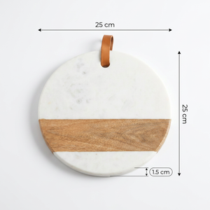 Tabla de cortar de mármol para verduras, tabla de cortar para cocina, restaurante, bloques para cortar pollo, bandeja para servir pizza - Product Image 5