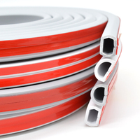 Protector de Cables Autoadhesivo de PVC para Piso, Canal Flexible de Goma para Cables, Tira Selladora Aislante Antiaplastamiento para Ocultar Cables