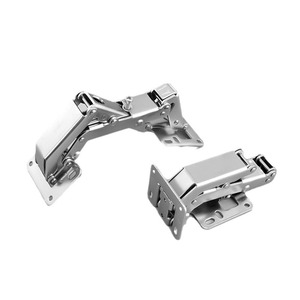 Cajón de armario de apertura gratuita, ranura para puerta de madera, herrajes para muebles, accesorios de cocina, cartón de acero inoxidable satinado moderno - Product Image 1