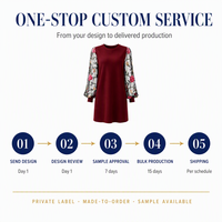 Robe sur mesure longueur genou pour invitée de mariage, mère de la mariée, soirée, cocktail, banquet, gala, dîner, croisière, marque privée