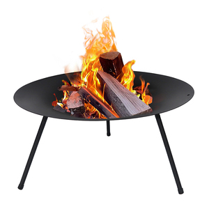 Extérieur Portable Jardin Patio Feu De Bois Foyer Multifonctionnel Simple Chauffage Cheminée BBQ Grills avec <span class=keywords><strong>Grille</strong></span> De Cuisson - Product Image 2