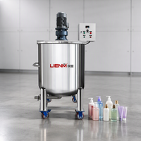 Meilleur Prix – Cuves de Mélange en Acier Inoxydable avec Agitateur – Homogénéisateur Mélangeur pour Fabrication de Parfums, Cosmétiques et Produits Chimiques – Machine à Mélanger avec Moteur