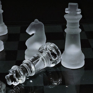 Bộ cờ vua pha lê mờ cao cấp 20*20cm, chất liệu pha lê đặc, cờ vua quốc tế, nhiều kích cỡ khác nhau có sẵn - Product Image 6