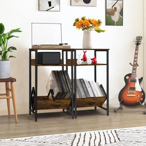 Suporte para Discos de Vinil, Mesa para Toca-discos, Armazenamento de Vinil para até 65 Álbuns, Mesa para Toca-discos, Prateleira para Discos - Product Image 6