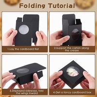 Boîte d'emballage personnalisée pour fenêtre, écologique, robuste, personnalisable, en forme de petit avion, portable, en papier kraft et carton blanc