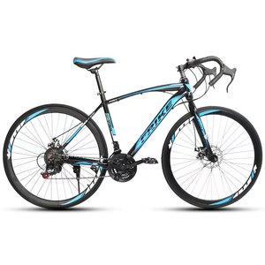 Vélo de <span class=keywords><strong>course</strong></span> à frein à disque à commande par câble, 21 vitesses, avec fourche en acier et jantes en aluminium, cadre en acier carbone - Product Image 2