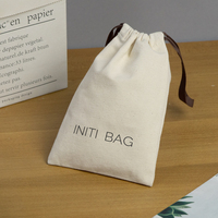 Sacs en toile de lin à cordon personnalisés avec logo, mini sacs réutilisables en coton pour le shopping, emballage cadeau de haute qualité pour bijoux, sacs de rangement anti-poussière